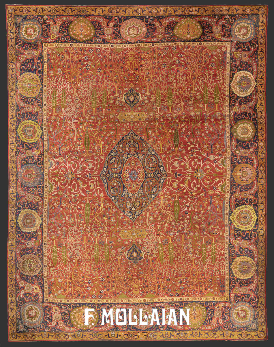 Mahal Ziegler Antique Rug Rust/Red Color n°:271323